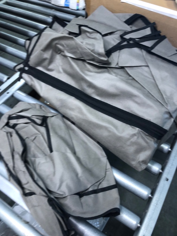Photo 4 of ACCSTORE Portable Wardrobe Clothing Wardrobe Shelves Clothes Storage Organiser with 4 Hanging Rail,Grey