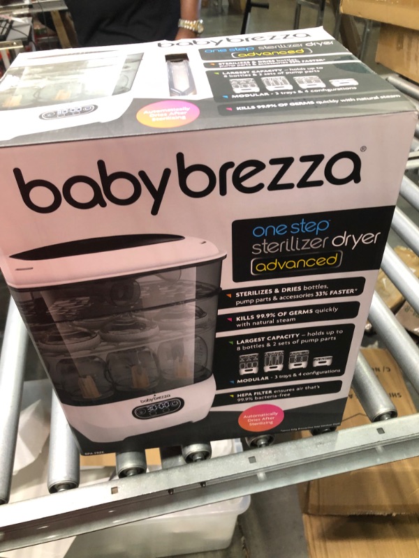 Photo 6 of Baby Brezza Baby Bottle Sterilizer and Dryer Advanced – Electric Steam Sterilization Machine – Universal Sterilizing for All Bottles: Plastic + Glass + Pacifiers + Breast Pump Parts - HEPA Filtration