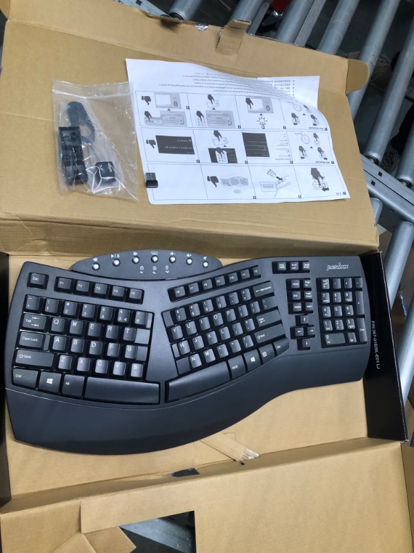 Photo 4 of Wireless Ergonomic Keyboard with Gel Wrist Rest Bundle