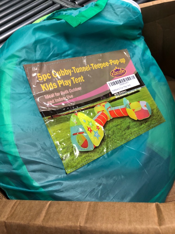 Photo 1 of Children’s 5pc Pop Up Play Tent with Ball Pit & Crawl Tunnel – Pretend Playhouse for Kids, Toddlers, Boys, Girls, Indoors & Outdoors – Target Game with 4 Dart Balls – with Carry Case