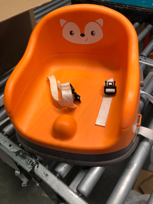 Photo 1 of Infantino Grow-with-Me 4-in-1 Two-Can-Dine Feeding Booster Seat, Fox-Theme, Space-Saving Design, Infant Booster for 4M+, Toddler Seat for 3Y+
