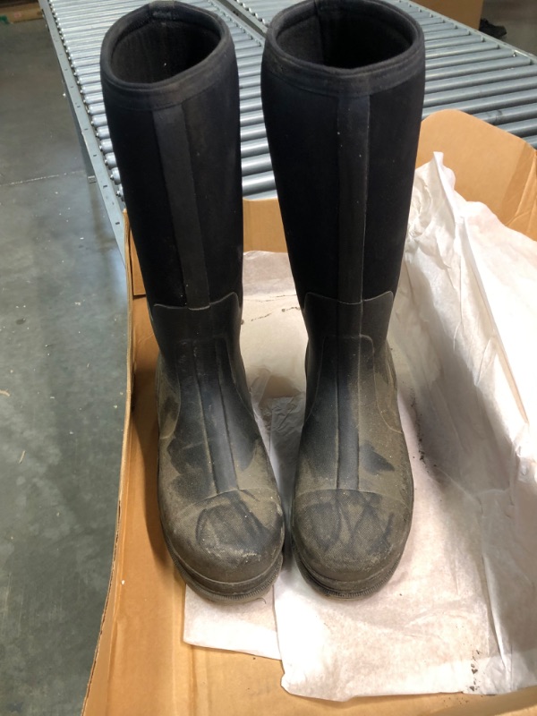 Photo 1 of DRYCODE Rubber Boots for Men, 5.5mm Neoprene Insulated Waterproof Anti Slip Rain Boots, Durable Outdoor Hunting Boots Size 10