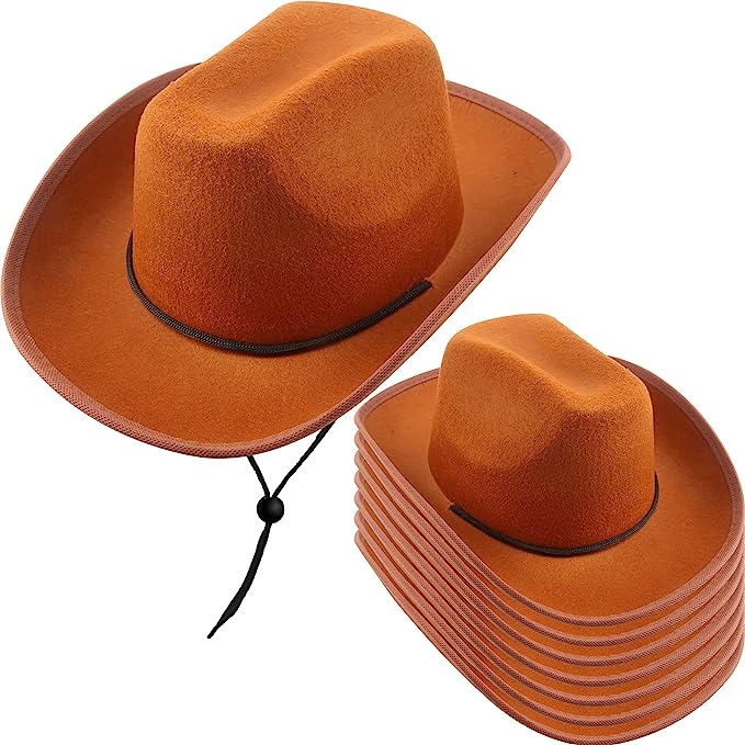 Photo 1 of SGBETTER 10 Pack Kids Plain Cowboy Hat Western Cowgirl Hat for Boys Girls Cowboy Theme Party Halloween Party Supplies
 