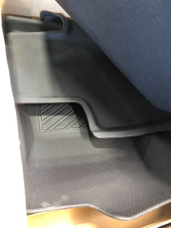 Photo 1 of Amazon Basics All-Weather Custom Fit Floor Mat for Tesla Model 3, Black