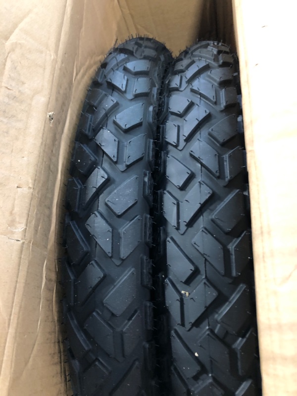 Photo 2 of 2 Sets 20" Heavy Duty E-Bike Fat Tires 20 x 4.0(102-406) and Tubes Compatible with Most 20 x 4.0 Electric Bike/Mountain Bike Tires(Black)