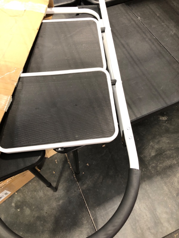 Photo 1 of 2 Step Ladder, Step Stools for Adults Foldable, 2 Step Folding Step Stool, 2 Step Stool with Wide Anti-Slip Pedal, Sturdy Step Ladders, Step Ladder 2 Step Folding, 500lbs Stepping Stool for Adults 2-Step Ladder