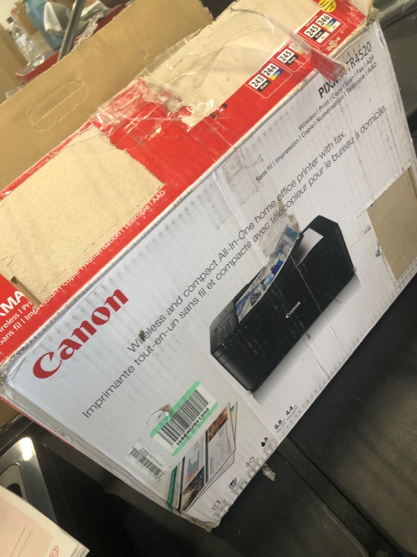 Photo 5 of Canon PIXMA TR4520 Wireless All in One Photo Printer with Mobile Printing, Black, Works with Alexa