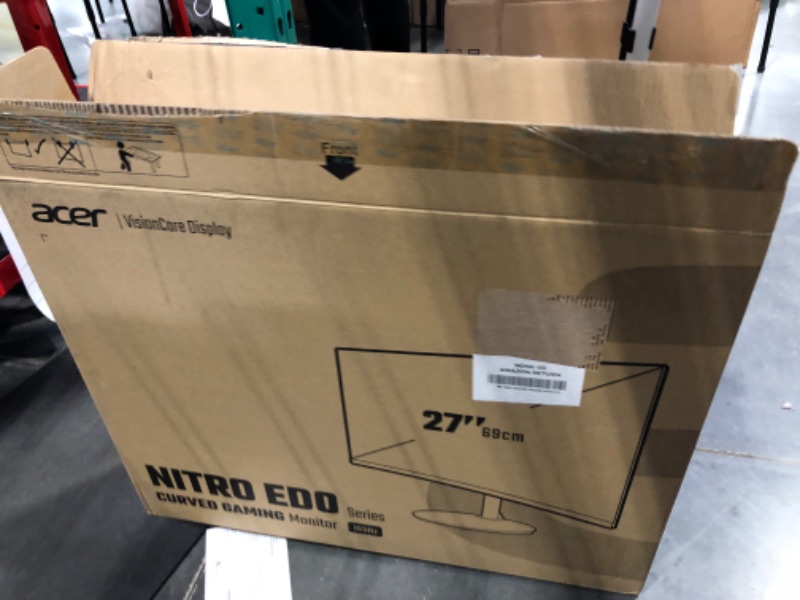 Photo 5 of ***FOR PARTS ONLY** Acer Nitro ED270R Mbmiiphx 27" FHD Curve PC Gaming Monitor | 165Hz Refresh | AMD FreeSync Premium Full HD USB Streaming 2MP Webcam with Digital Microphone