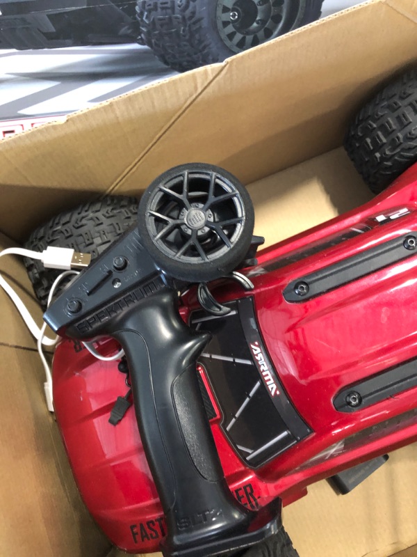Photo 1 of ARRMA RC Truck 1/10 VORTEKS 4X2 Boost MEGA 550 Brushed Stadium Truck RTR with Battery & Charger, Red, ARA4105SV4T1