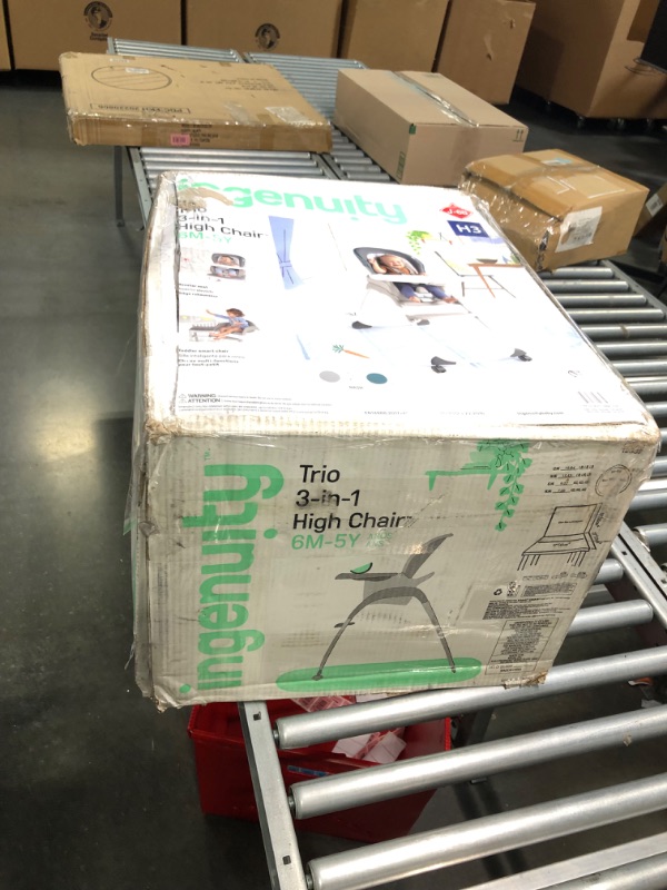 Photo 1 of Ingenuity Trio 3-in-1 High Chair - Nash - High Chair, Toddler Chair, and Booster Nash Trio 3-in-1
--- Factory Package --- 