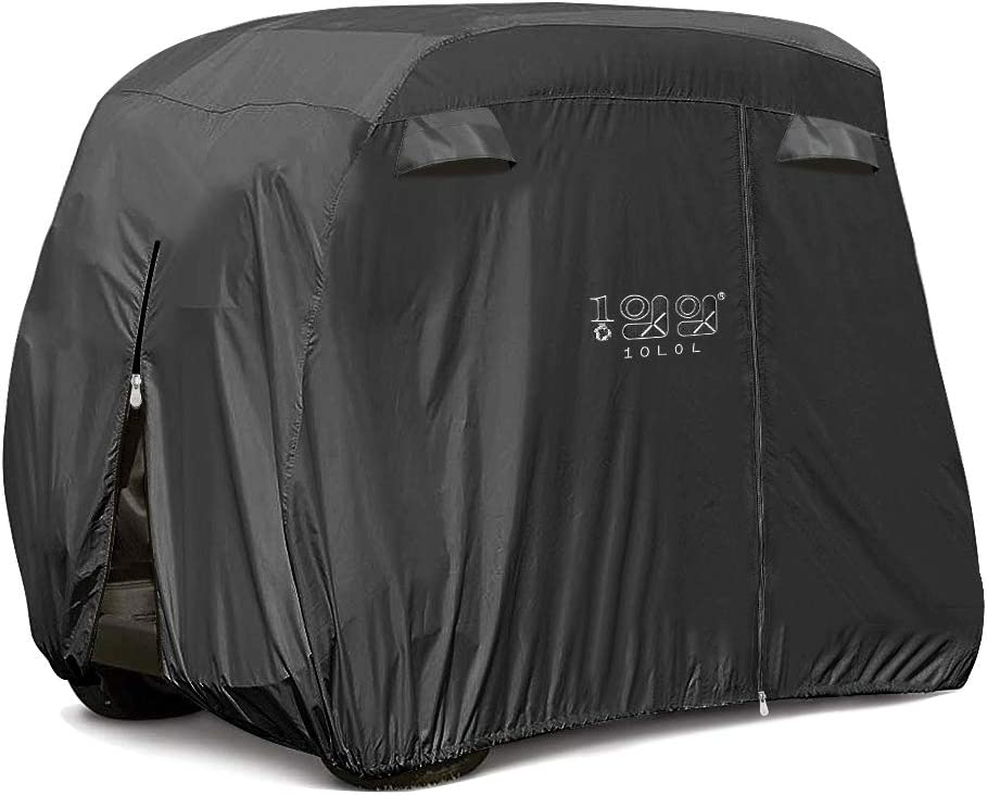 Photo 1 of 
10L0L Universal 2-4 Passenger Golf Cart Cover for EZGO, Club Car and Yamaha, Waterproof Sunproof and Durable