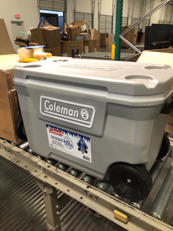 Photo 3 of Coleman 316 62qt Wheeled Cooler - Rock Gray