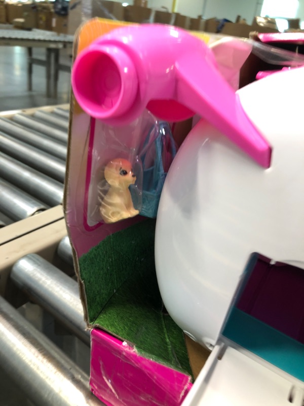 Photo 1 of Barbie Dreamplane Airplane Toys Playset with 15+ Accessories Including Puppy, Snack Cart, Reclining Seats and More Standard