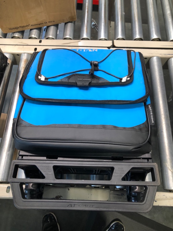 Photo 1 of Arctic Zone Titan Deep Freeze 60 (50+10) Can Collapsible Rolling Cooler with Wheels and All-Terrain Cart
