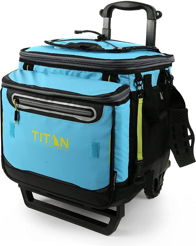 Photo 1 of Arctic Zone Titan Deep Freeze 60 (50+10) Can Collapsible Rolling Cooler with Wheels and All-Terrain Cart

