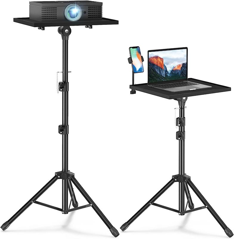 Photo 1 of Facilife Projector Stand Tripod,Laptop Tripod Stand Adjustable Height 22 to 47 Inches, Multi-Purpose Projector Tripod Stand, Laptop Floor Stand, Projector Stand for Outdoor Movies, Dj Stand
