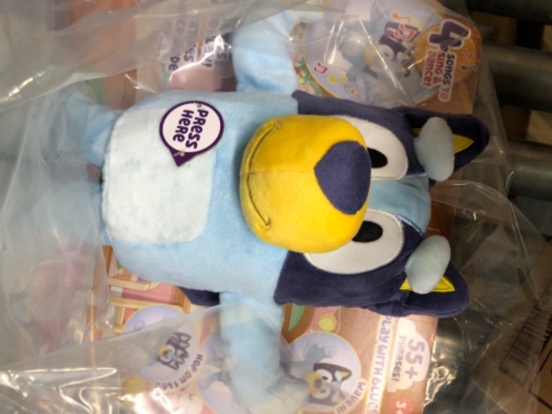 Photo 3 of Bluey Dance and Play 14" Animated Plush | Over 55 Phrases and Songs, Multicolor