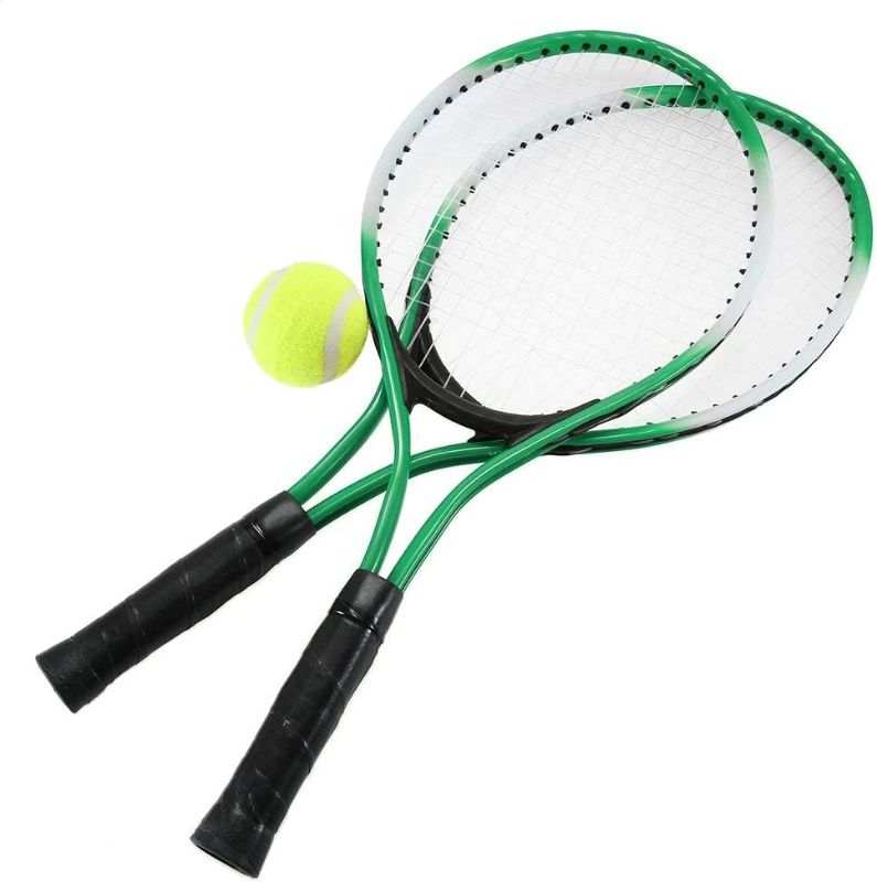 Photo 1 of N/H Set of 2 Teenager's Tennis Racket with Free Ball for Training Tennis Carbon Fiber Top Steel Material Tennis String 2 PACK
