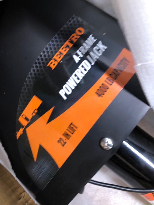 Photo 1 of BEETRO 4000 lbs Electric Trailer Jack, Power Tongue A-Frame Jack for Travel, Trailer, Camper, RV, 22" Lift, 12V DC, Black