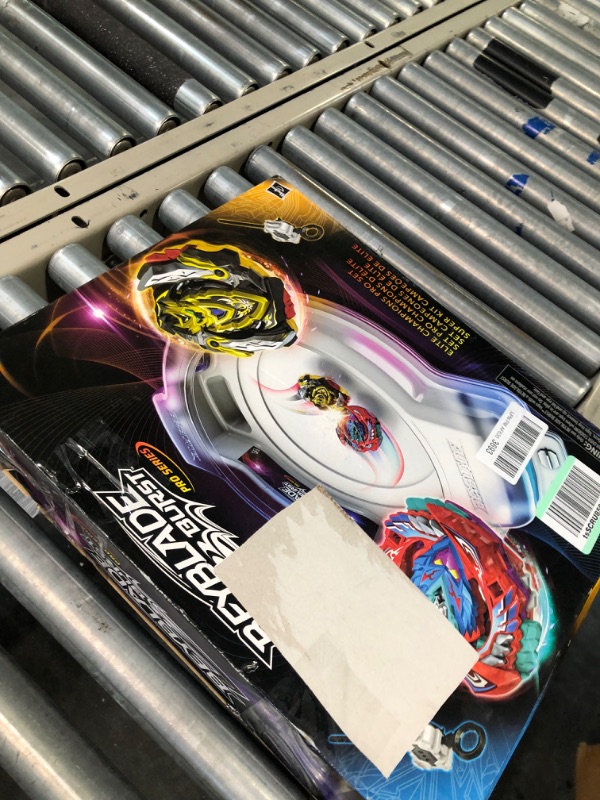 Photo 3 of BEYBLADE Burst Pro Series Evo Elite Champions Pro Set - Complete Battle Game Set with Beystadium, 2 Battling Top Toys and 2 Launchers
