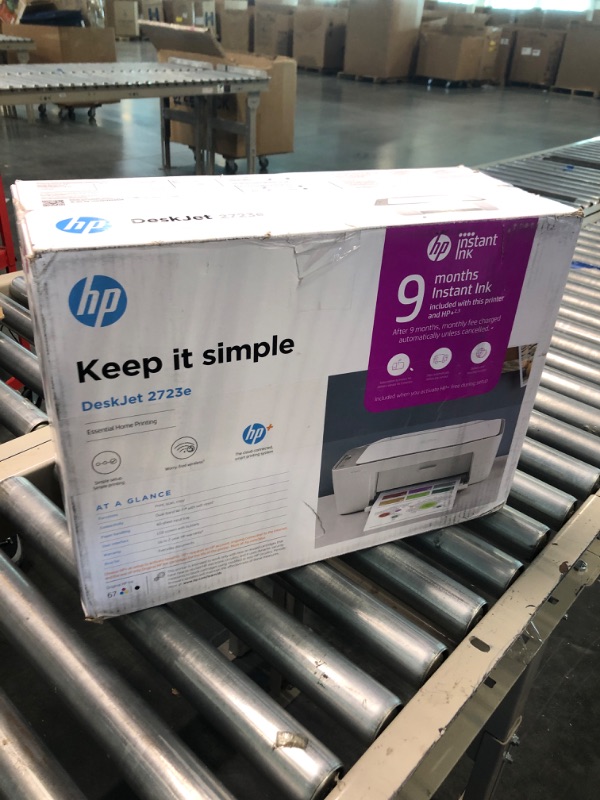 Photo 2 of HP DeskJet 2723e All-in-One Wireless Color Inkjet Printer?Print Scan Copy - LCD Display, 4800 x 1200 dpi, 9 Months Free Instant Ink WiFi, Bluetooth, W/Valinor Printer Cabler (ink not included) 