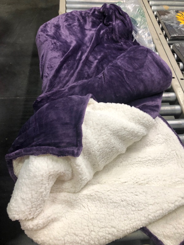 Photo 5 of 
Bedsure Purple Fleece Blanket Throw Blanket- 300GSM Throw Blankets for Couch, Sofa, Bed, Soft Lightweight Plush Cozy Blankets and Throws 