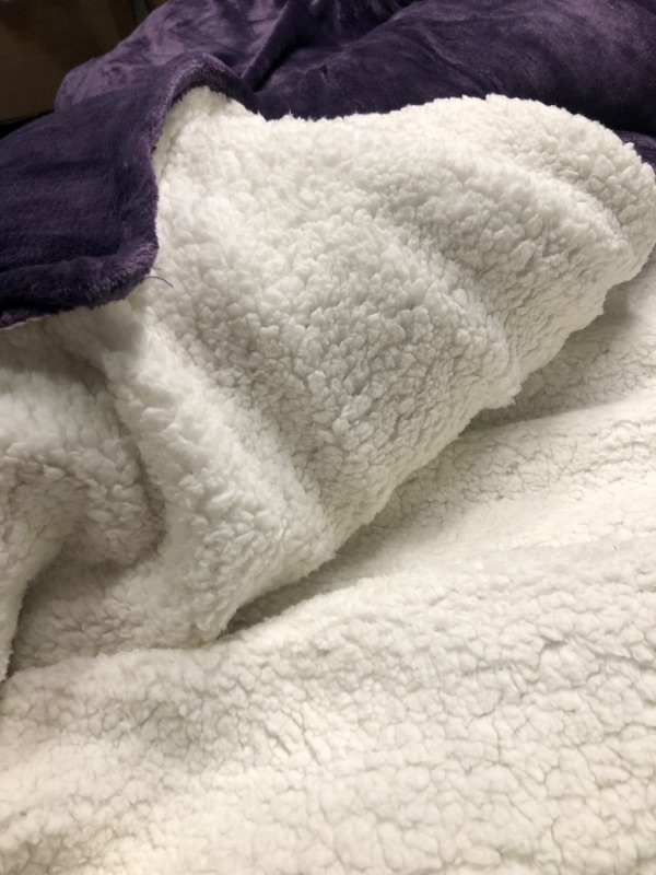 Photo 4 of 
Bedsure Purple Fleece Blanket Throw Blanket- 300GSM Throw Blankets for Couch, Sofa, Bed, Soft Lightweight Plush Cozy Blankets and Throws 