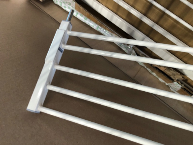 Photo 1 of BalanceFrom Easy Walk-Thru Safety Gate for Doorways and Stairways with Auto-Close/Hold-Open Features, Multiple Sizes, White, Model: None, 43.3 - 48 inch 43.3 - 48 inch Cool White