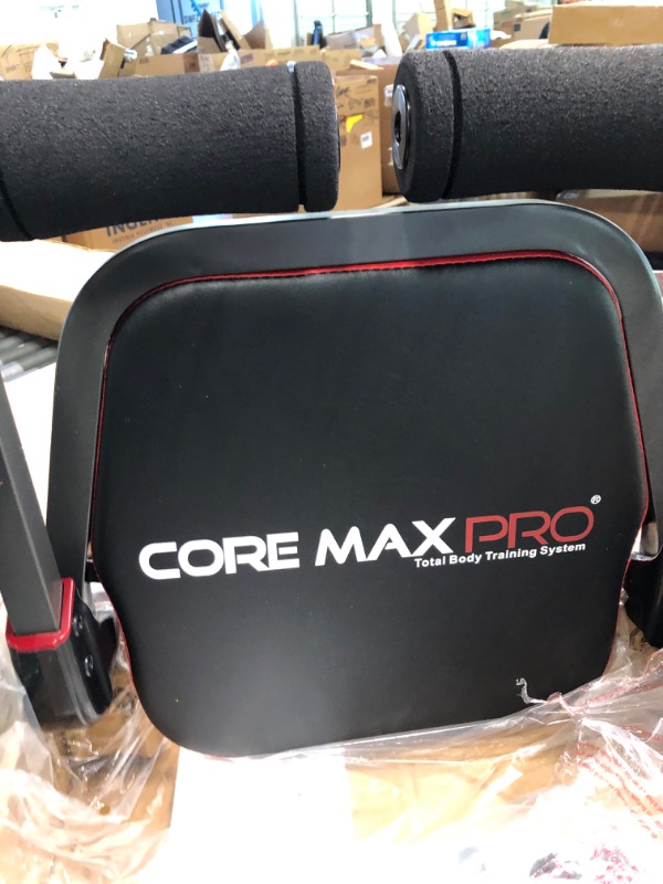 Photo 1 of Core Max PRO with Resistance Bands Abs and Total Body Smart 8 min Workout & Cardio Machine, Red/Black