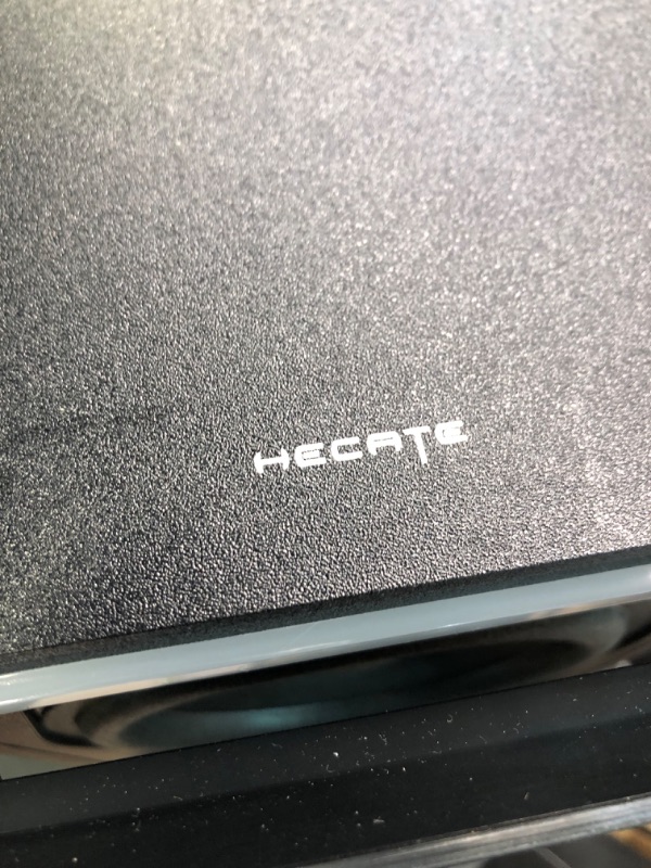 Photo 1 of ***Subwoofer shows signs of damage*** Edifier G1500 MAX Bluetooth Computer Speakers System, 60W Hecate Gaming Speakers with Subwoofer Line Out, RGB Light, Bluetooth 5.3, USB, Type-C, 3.5mm AUX Input, Black Black G1500 MAX 2.1 Gaming Speakers