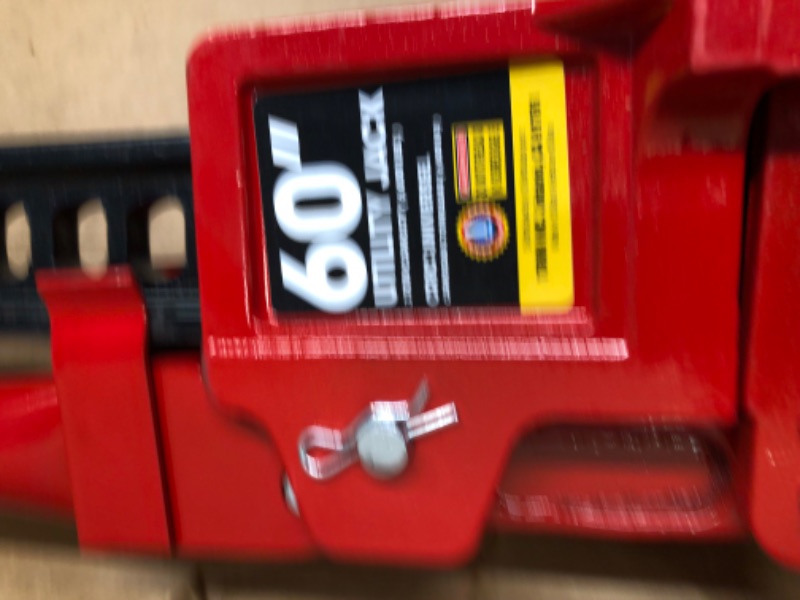 Photo 1 of BIG RED TR6502B Torin 60" Ratcheting Off Road Utility Farm Jack, 3 Ton (6,000 lb) Capacity, Red