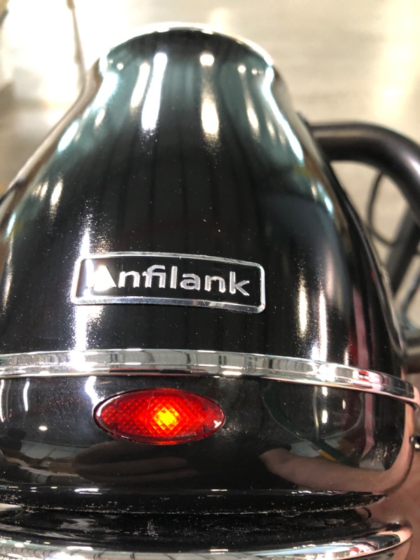 Photo 2 of Anfilank Gooseneck Electric Kettle, 1L 1500W, 100% Stainless Steel BPA Free Electric Tea Kettle with Auto Shut & Boil Dry Protection. Water Kettle for Pour-over Coffee & Tea - Black