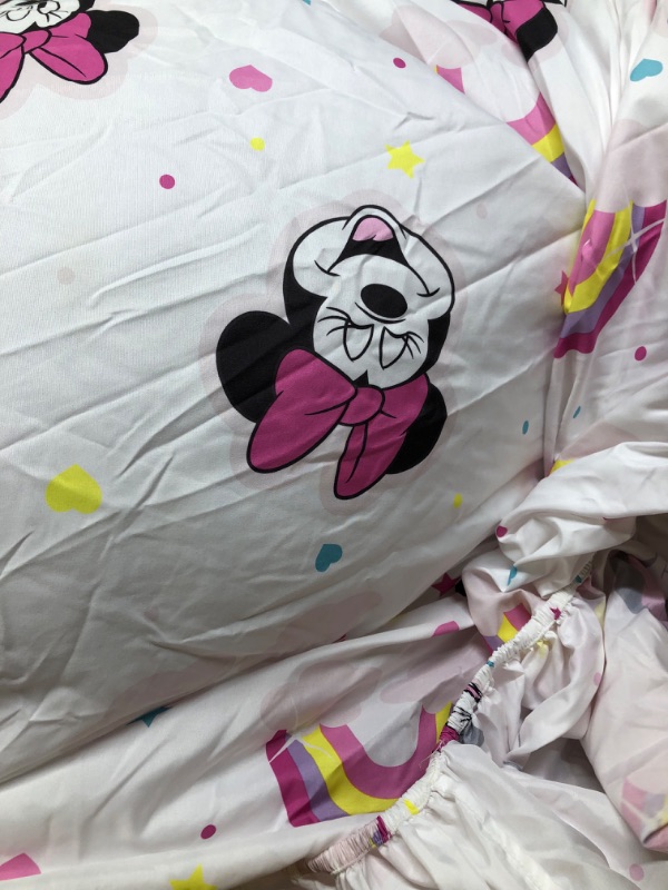 Photo 4 of Disney Minnie Mouse Rainbow Bed Set 7 pieces
