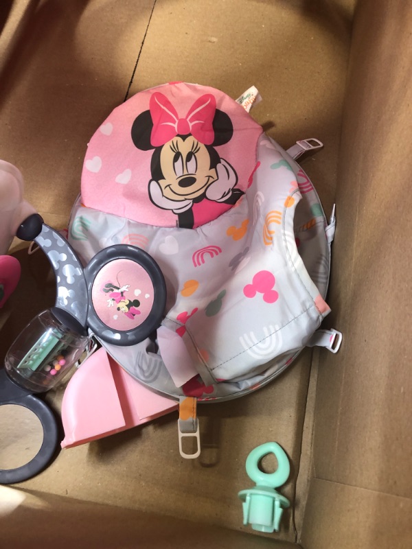 Photo 1 of Bright Starts Disney Baby Minnie Mouse Forever Besties 2-in-1 Baby Activity Walker - Easy Fold Frame and Removable toy-station, 6 Months and up
