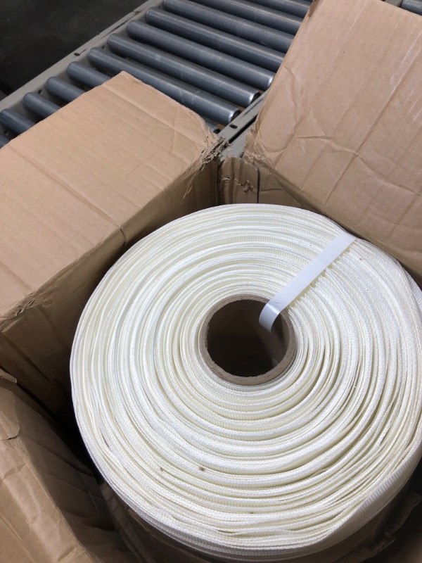 Photo 2 of [ 2 Rolls ] 3/4" x 1640’Per Roll Woven Cord Strapping Roll, 3280'Total Length, 2425 lbs Break Strength, Packaging Strapping, Heavy Duty Polyester Cord Strapping, 6”x 3”Core (2)