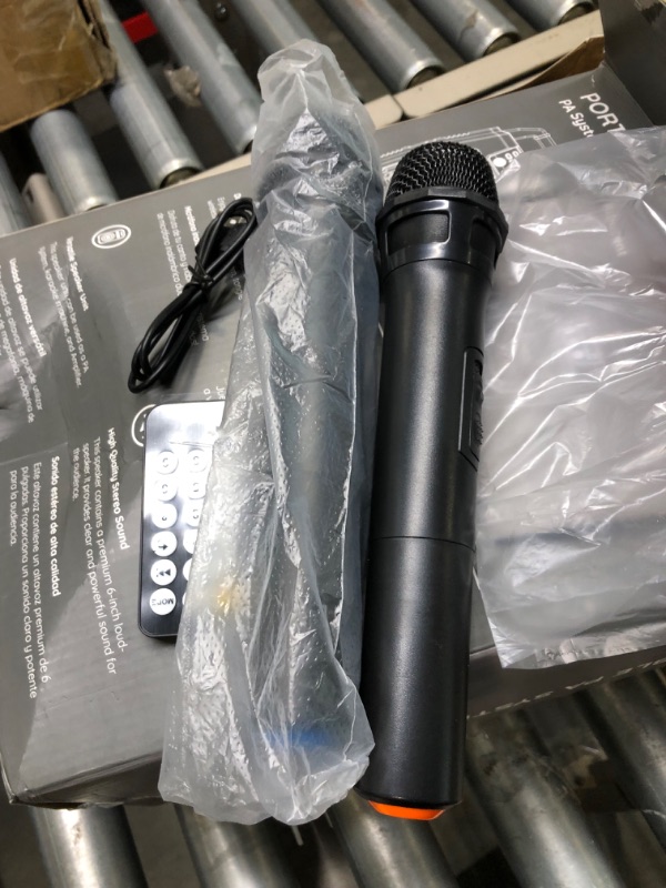 Photo 1 of Karaoke Machine with 2 Wireless Microphone | Karoke Set Good for Adults/Kids/Party | Adjacent Audio B22