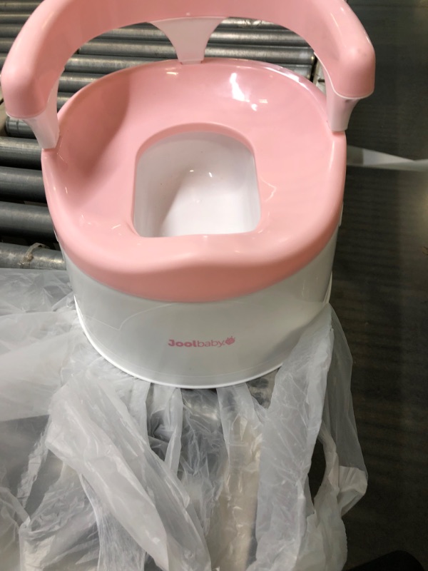 Photo 3 of Child Potty Training Chair for Girls (Pink), Handles & Splash Guard - Comfortable Seat for Toddler - Jool Baby
