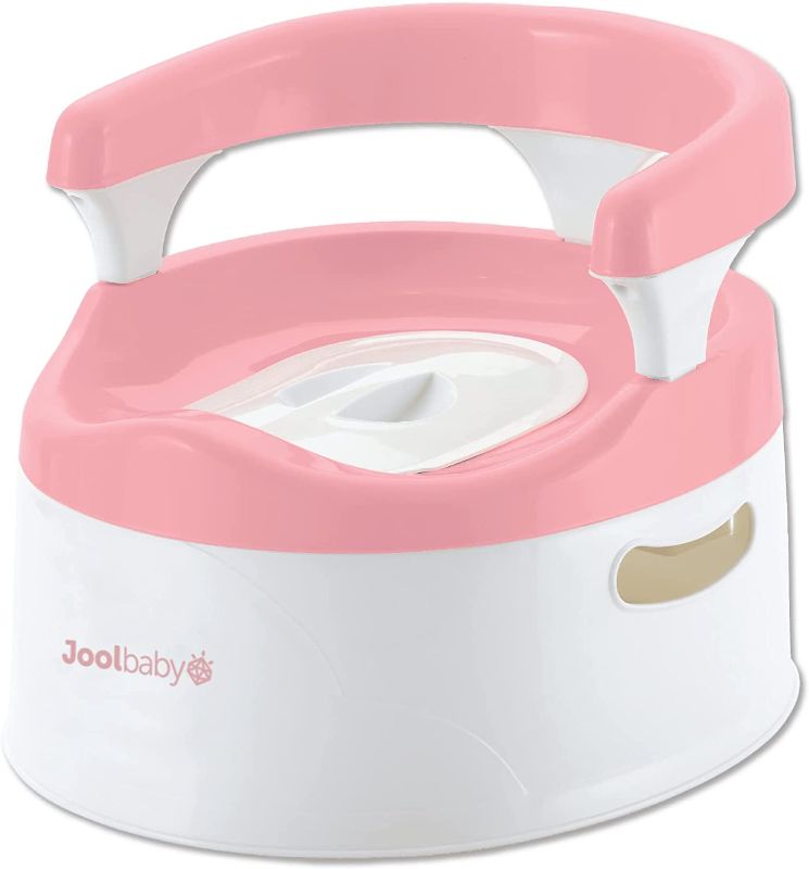 Photo 1 of Child Potty Training Chair for Girls (Pink), Handles & Splash Guard - Comfortable Seat for Toddler - Jool Baby
