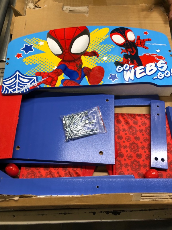 Photo 7 of Delta Children Kids Convertible Activity Bench - Greenguard Gold Certified, Marvel Spidey and His Amazing Friends