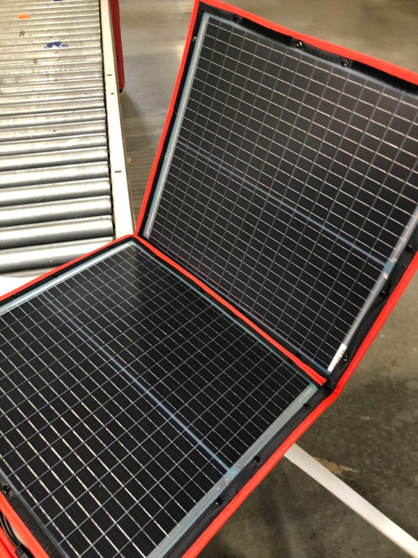 Photo 1 of DOKIO 160w 18v Portable Foldable Solar Panel Kit (22x21inch, 9lb) Solar Charger with Controller 2 USB Output to Charge 12v Batteries/Power Station (AGM, Lifepo4) Rv Camping Trailer Emergency Power………