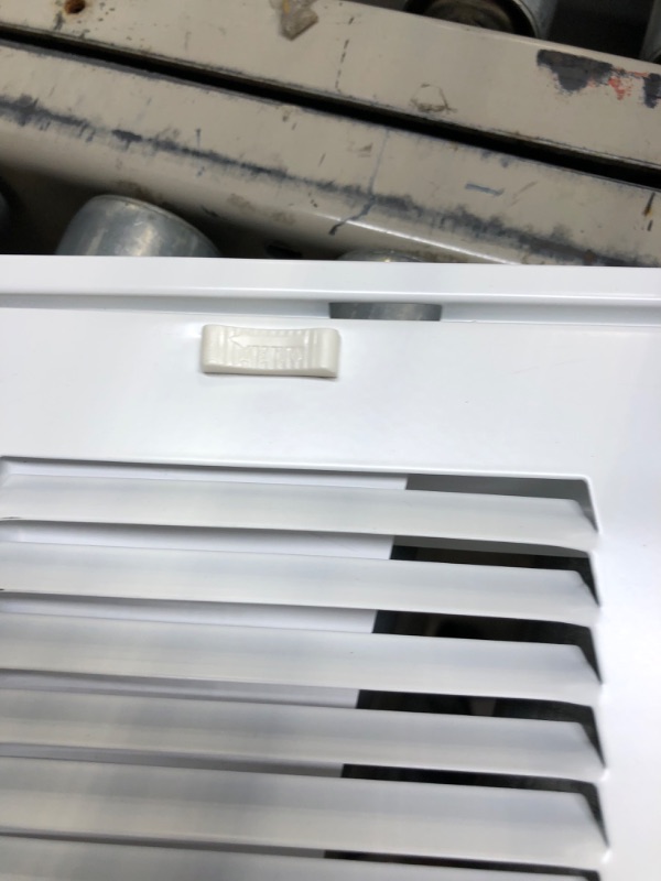 Photo 2 of 30" X 18" Steel Return Air Filter Grille for 1" Filter - Easy Plastic Tabs for Removable Face/Door - HVAC DUCT COVER - Flat Stamped Face -White [Outer Dimensions: 31.75w X 19.75h] White 30 X 18