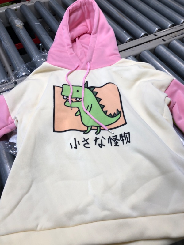 Photo 2 of Dinosaur Hoodie Kawaii Pullover Cute Hooded Sweatshirt For Teengirls