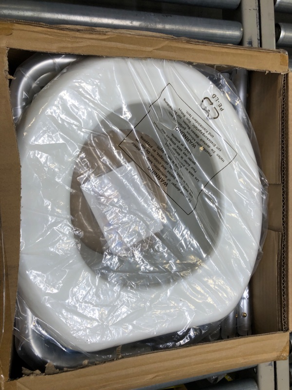Photo 1 of OasisSpace Stand Alone Raised Toilet Seat 300lbs - Heavy Duty Medical Raised Homecare Commode and Safety Frame, Height Adjustable Legs, Bathroom Assist Frame for Elderly, Handicap, Disabled