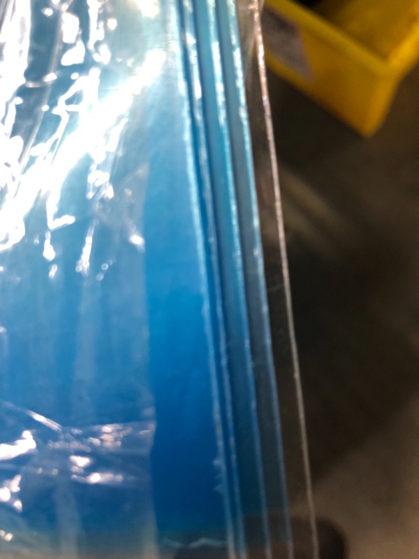 Photo 2 of CLEAR PLASTIC SHEET, QUANTITY 5, COLOR BLUE