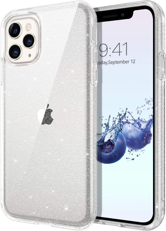 Photo 1 of Phone 11 Pro Max Case Clear Glitter Sparkle Soft Gel Anti-Slip Durable Smooth Shockproof Protective Phone Cover for iPhone 11 Pro Max 6.5 Inch