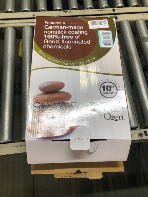 Photo 4 of 10" Stone Frying Pan by Ozeri, with 100% APEO & PFOA-Free Stone-Derived Non-Stick Coating from Germany 10-Inch Coconut Brown