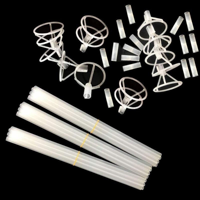 Photo 1 of Big Balloon Stick with Cups, 20 Pcs 27" Long Large Clear Balloon Holder Stick Stand for LED Bobo Balloons Sticks 10 inch to 36 inch Mylar Balloons/Foil Balloons/Latex Balloons