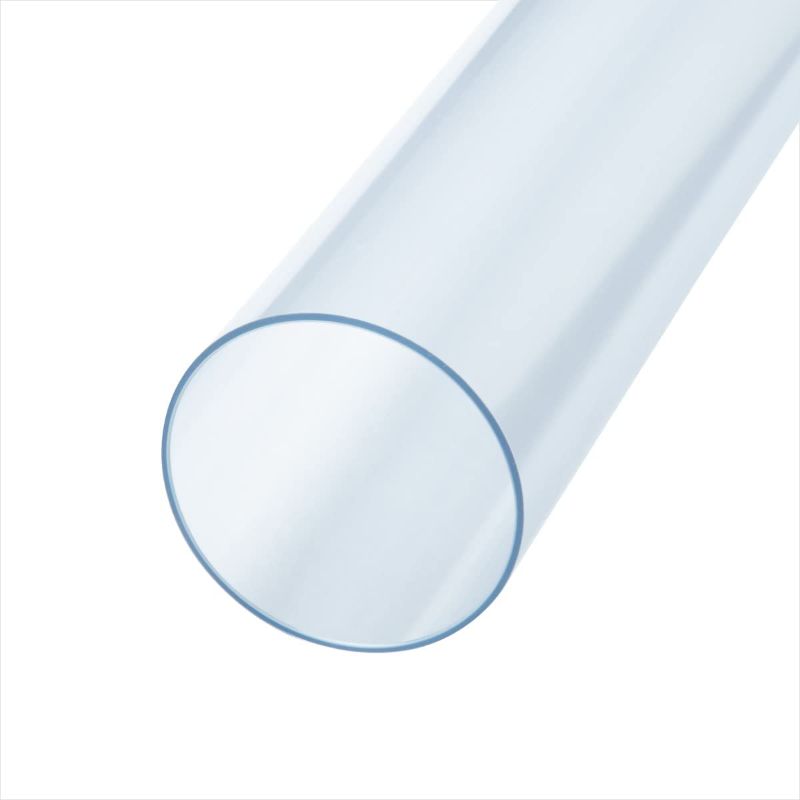 Photo 1 of Clear PVC Pipe , 1PK, Rigid Plastic Tubing for Dust Collection Hose & Fittings