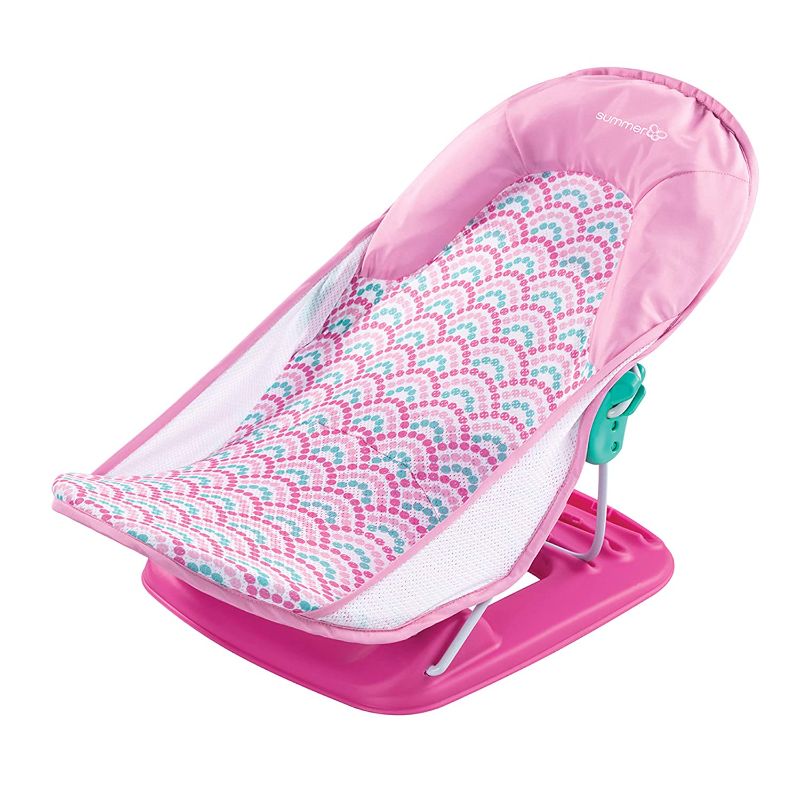 Photo 1 of Summer Deluxe Baby Bather (Bubble Waves) - Bath Support for Use in the Sink or Bathtub - Includes 3 Reclining Positions
