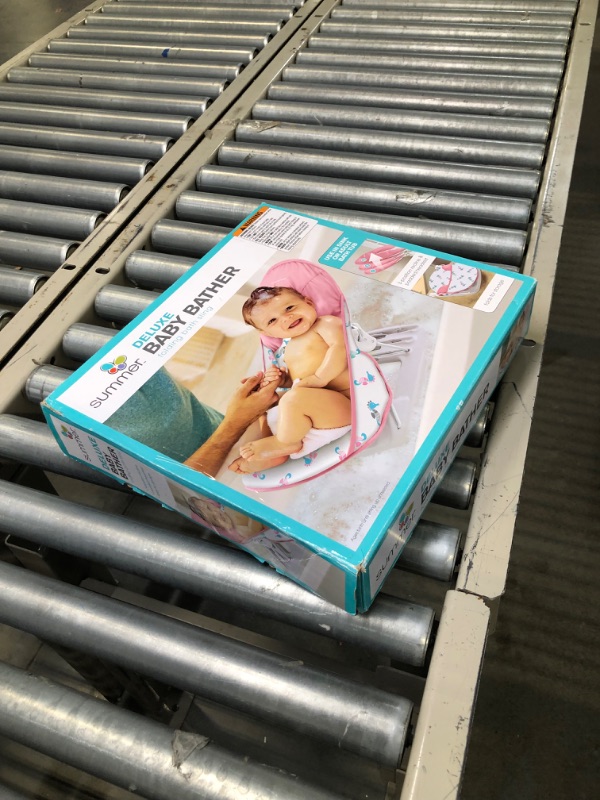Photo 1 of Summer Deluxe Baby Bather (Bubble Waves) - Bath Support for Use in the Sink or Bathtub - Includes 3 Reclining Positions

